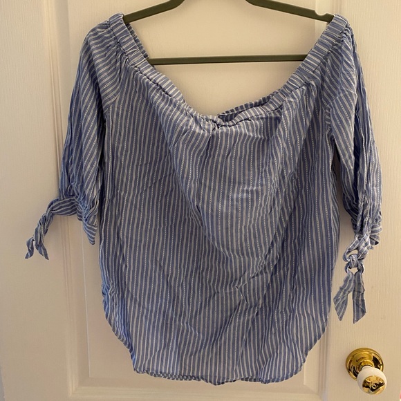 Cotton off shoulder blouse - Picture 3 of 5